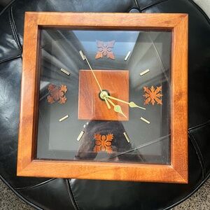 Vintage Hawaiian Koa Wood clock